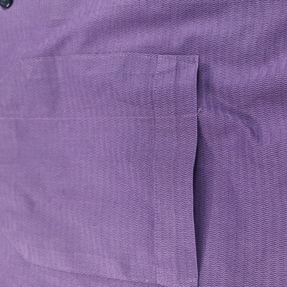 Kenneth Cole Dress‎ Shirt Size 16.5 34-35 Purple Button Down Long Sleeve - Picture 7 of 12